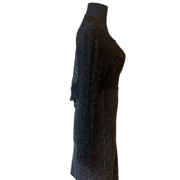 Vintage Sheer Beaded Tunic Top Blouse - Picture 12 of 15